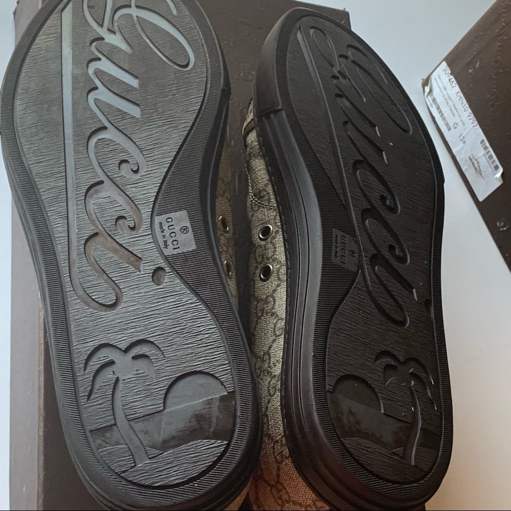 Men's Gg Supreme Canvas Lowtop Sneaker - Picture 8 of 9